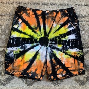 RIPNDIP Tie Dye Cargo Shorts 32x8.5
